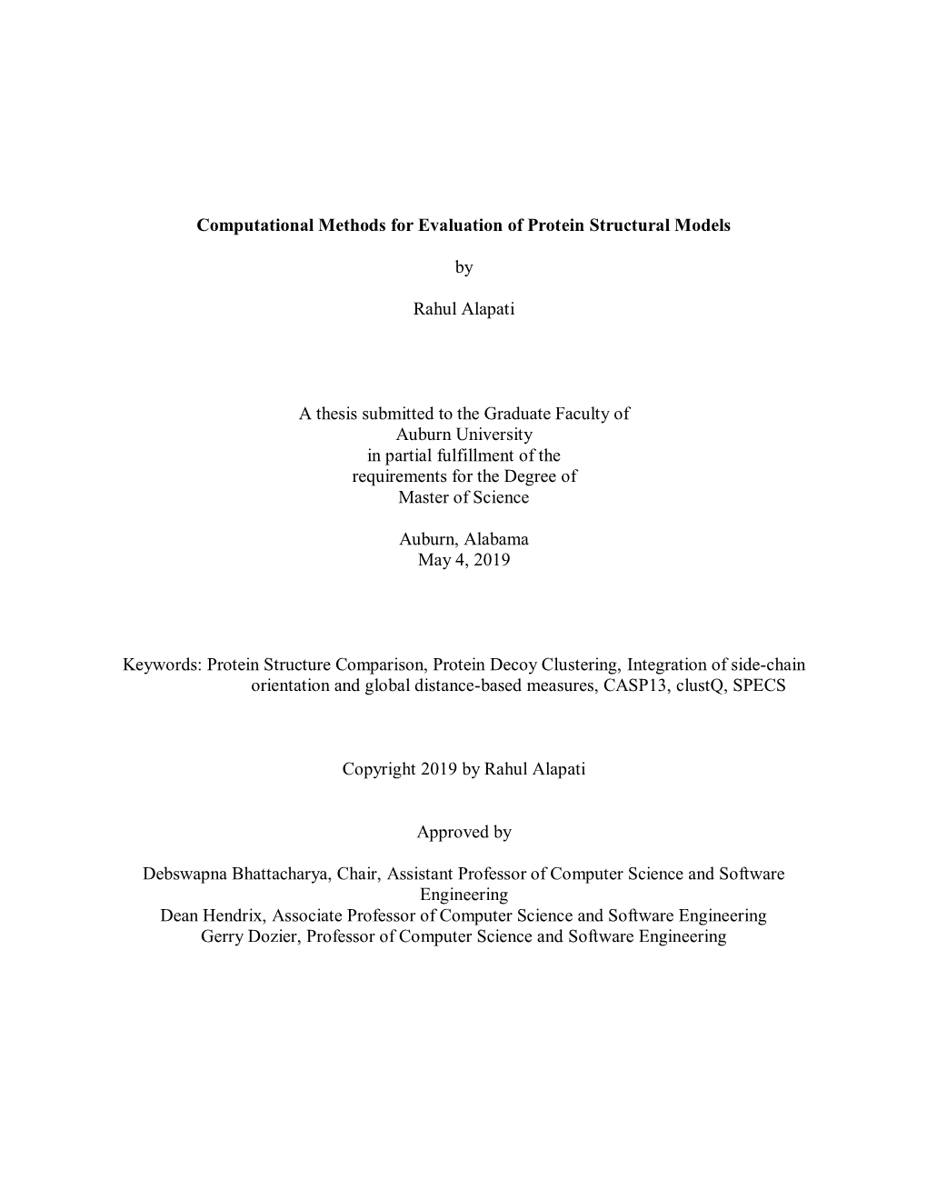 Computational Methods for Evaluation of Protein Structural Models