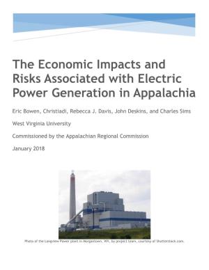The Economic Impacts and Risks Associated with Electric Power Generation in Appalachia