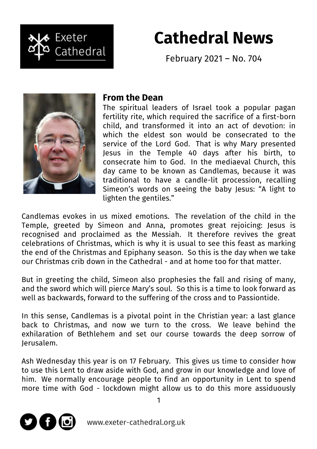 Download Cathedral News FEBRUARY 2021 Issue