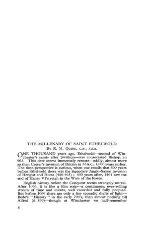 Saint Ethelwold by R.N.Quick 1963 (PDF)