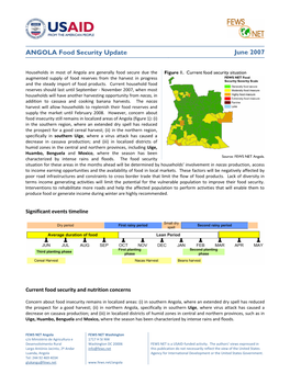 ANGOLA Food Security Update June 2007