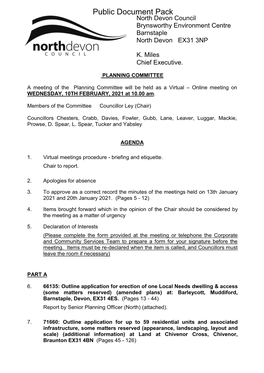(Public Pack)Agenda Document for Planning Committee, 10/02/2021
