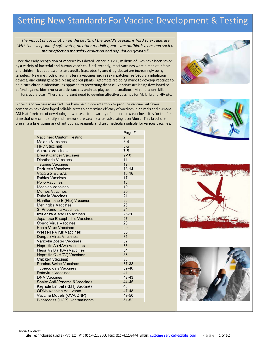 Setting New Standards for Vaccine Development & Testing