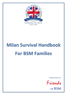 Milan Survival Handbook for BSM Families