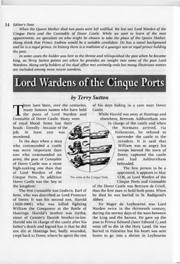 Lord Wardens of the Cinque Ports