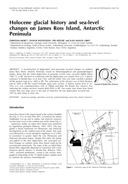 Holocene Glacial History and Sea-Level Changes on James Ross Island, Antarctic Peninsula