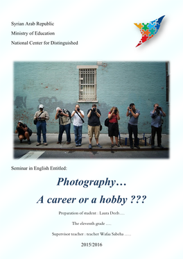 Photography… a Career Or a Hobby ???