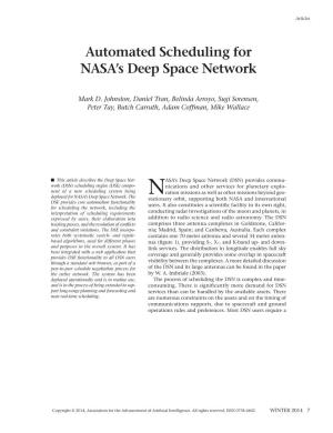 Automated Scheduling for NASA's Deep Space Network