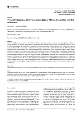 Types of Education, Achievement and Labour Market Integration Over the Life Course