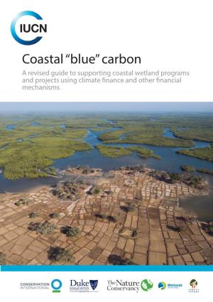“Blue” Carbon a Revised Guide to Supporting Coastal Wetland Programs and Projects Using Climate Finance and Other Financial Mechanisms