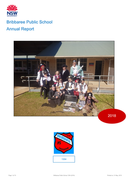 2018 Bribbaree Public School Annual Report