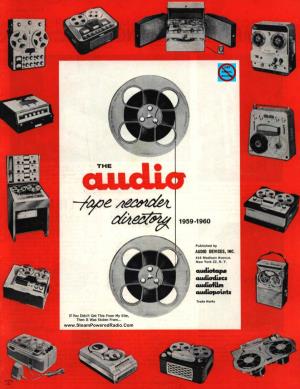 Audio Devices Inc. 1959-1960 Audio Tape Recorder Directory
