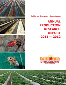 Annual Production Research Report 2011 — 2012