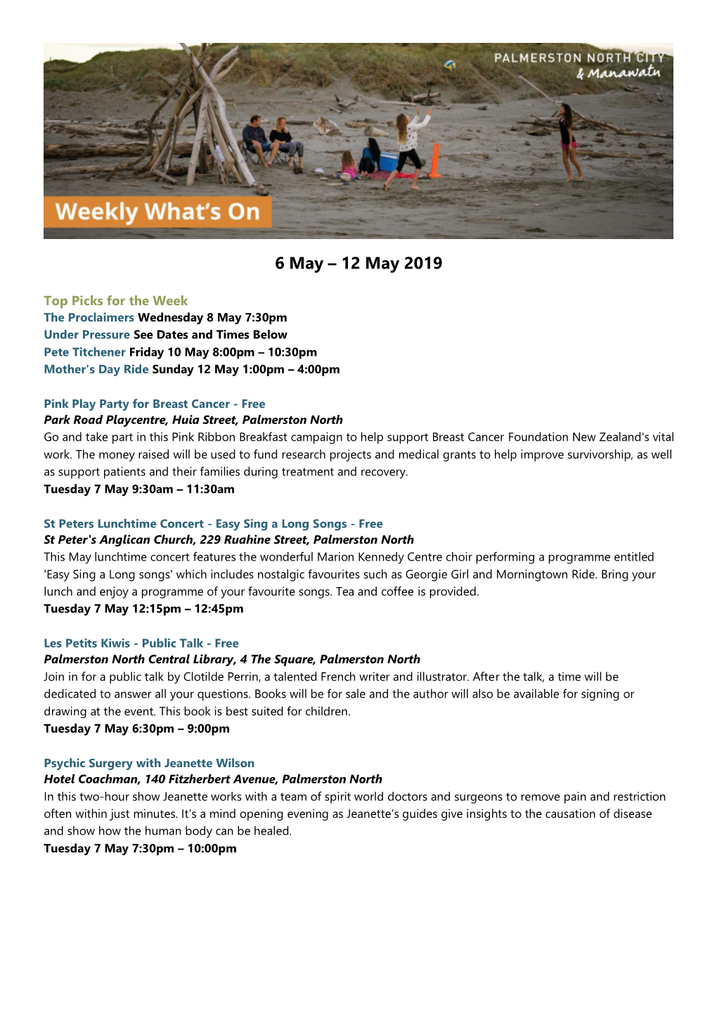 6 May – 12 May 2019