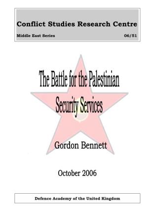 The Battle for the Palestinian Security Services