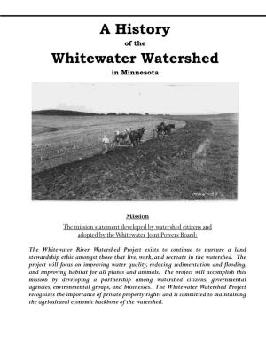 Conservation History | Whitewater Watershed