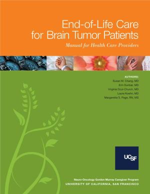 End-Of-Life Care for Brain Tumor Patients Manual for Health Care Providers