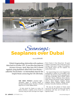 Seawings: Seaplanes Over Dubai