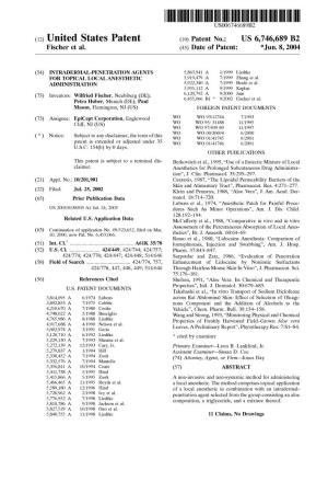 (12) United States Patent (10) Patent No.: US 6,746,689 B2 Fischer Et Al