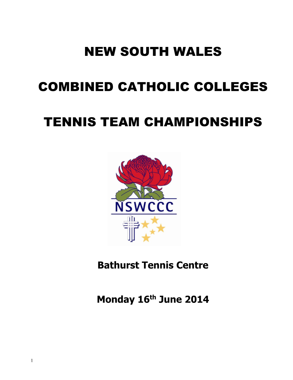 New South Wales Combined Catholic Colleges Tennis