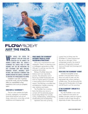 Flowrider®: Just the Facts
