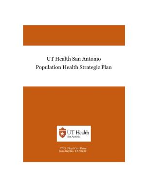 UT Health San Antonio Population Health Strategic Plan