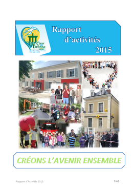 Rapport D'activités 2015 1/40