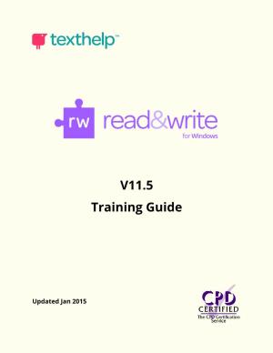 V11.5 Training Guide