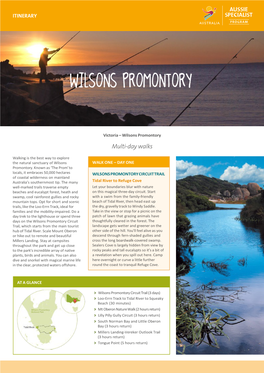 7 Stage Wilsons Promontory, Victoria