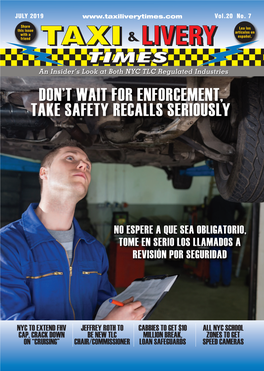 Don't Wait for Enforcement, Take Safety Recalls