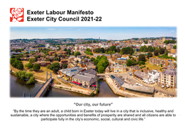 Labour Party Exeter City Council Manifesto 2021