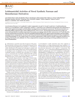 Leishmanicidal Activities of Novel Synthetic Furoxan and Benzofuroxan Derivatives