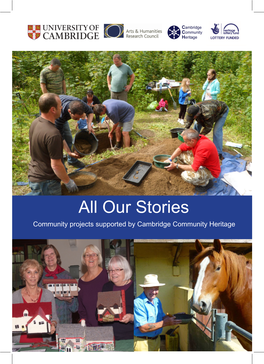Our Stories Community Projects Supported by Cambridge Community Heritage About Cambridge Community Heritage