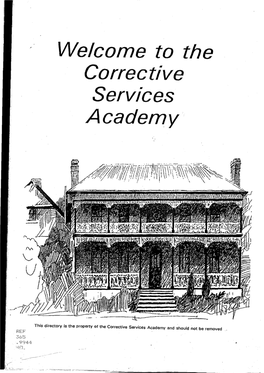 Welcome to the Corrective Services Academy
