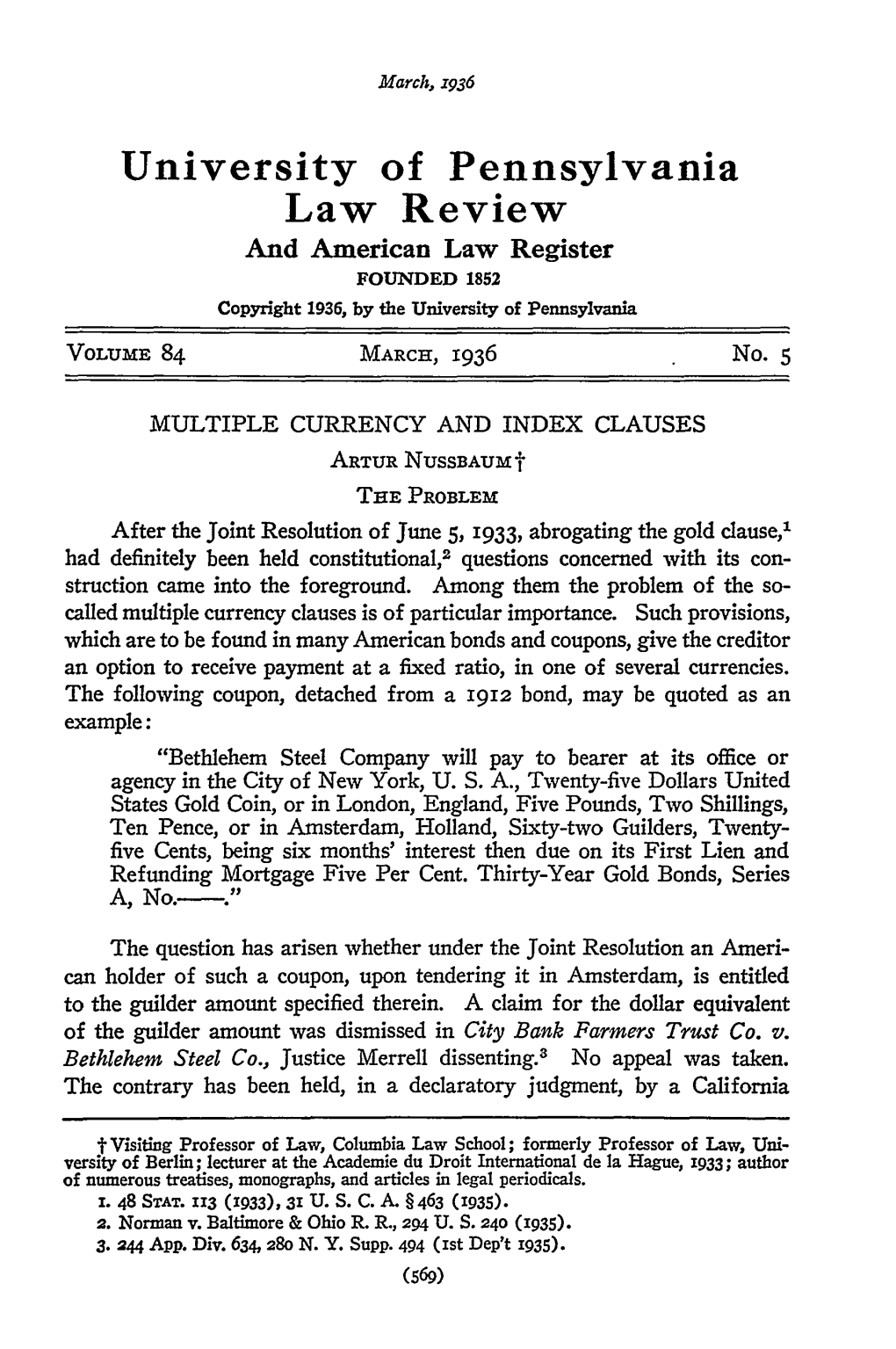 Multiple Currency and Index Clauses