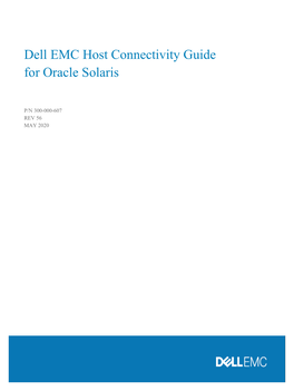 EMC Host Connectivity Guide for Oracle Solaris