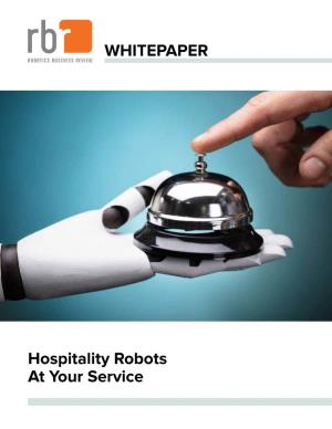 Hospitality Robots at Your Service WHITEPAPER