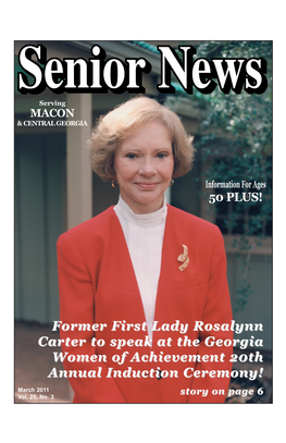 Former First Lady Rosalynn Carter to Speak at the Georgia Women Of