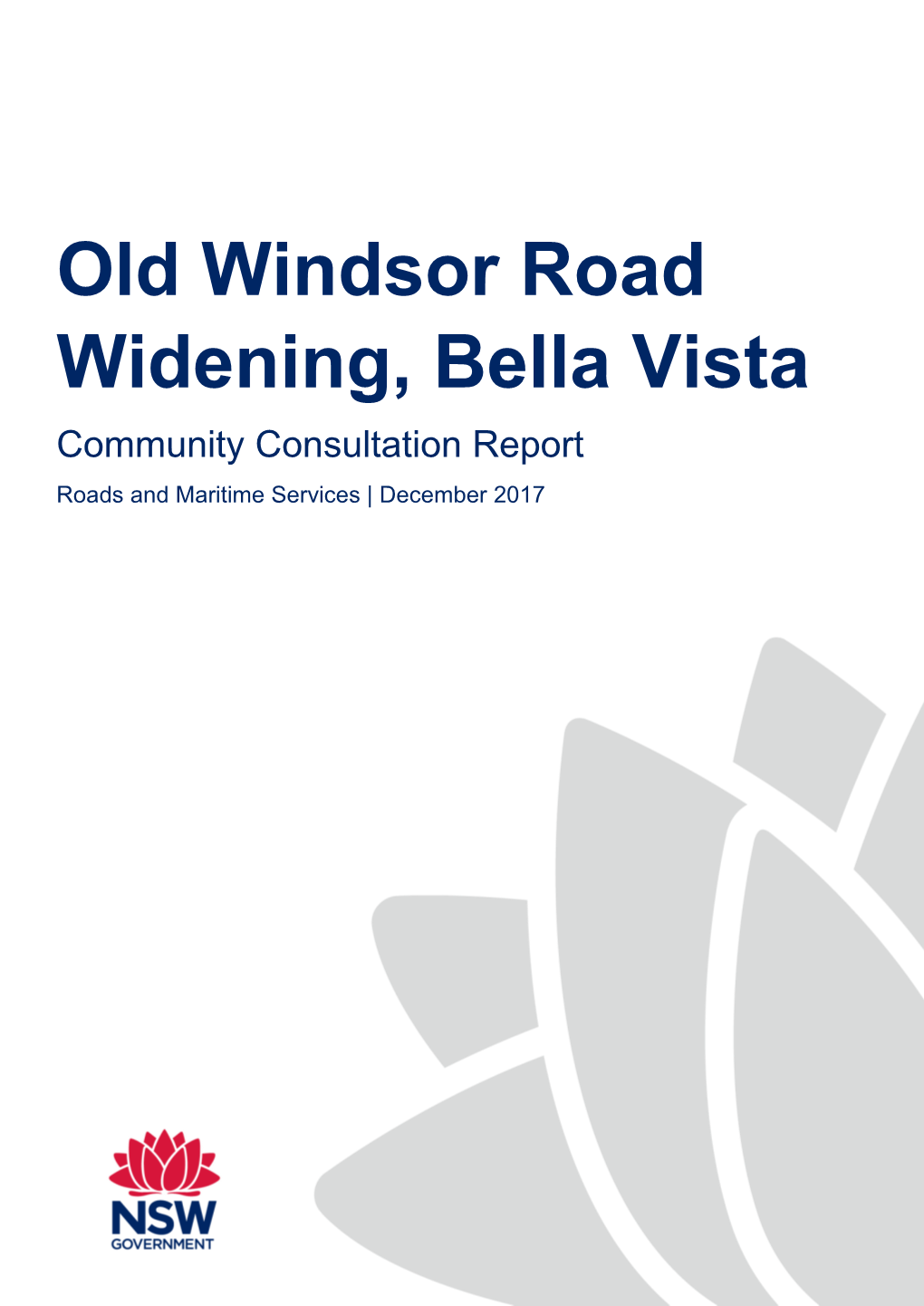Old Windsor Boad Widening, Bella Vista