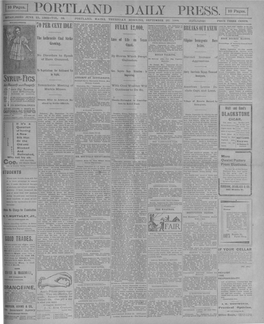 Portland Daily Press: September 20, 1900