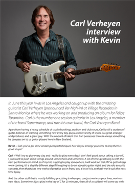 Carl Verheyen Interview with Kevin