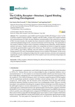 The GABAB Receptor—Structure, Ligand Binding and Drug Development