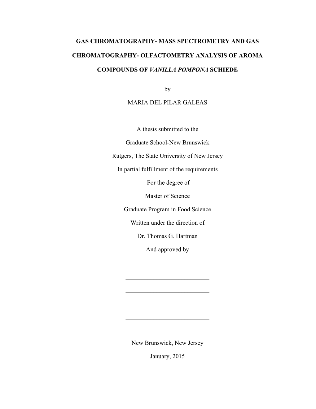 Gas Chromatography- Mass Spectrometry and Gas