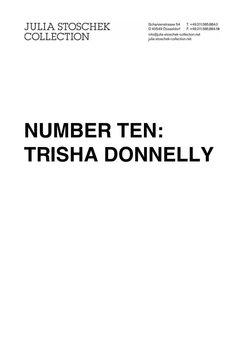 Number Ten: Trisha Donnelly