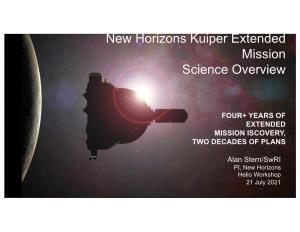 Alan Stern/Swri PI, New Horizons Helio Workshop 21 July 2021