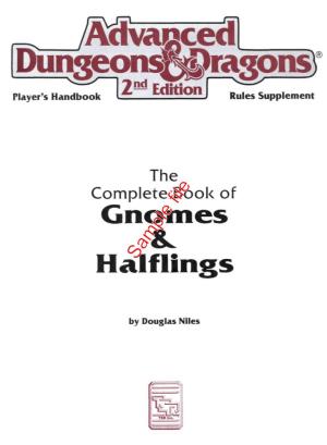 Gnomes & Halflings
