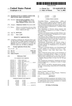 (12) United States Patent (10) Patent No.: US 6,641,839 B1 Geoghegan Et Al