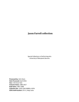 Jason Farrell Collection