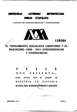 6L Pensamiento Socialista Libertario Y El Magonismo (1900