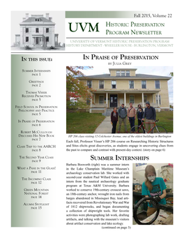 2015 Newsletter (PDF)